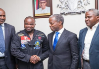 Nigeria’s VP receives Odujinrin, Ist Nigerian pilot to fly solo around the world