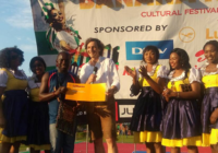 Winner at the Lufthansa Oktoberfest stand at Banana Island Cultural Festival