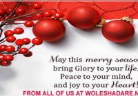 Seasons Greetings to All of you at Woleshadare.net