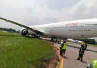 Ethiopian cargo plane averts collision, skids off taxi-way at Lagos airport